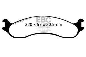 EBC UD655 98-03 fits Dodge B250 B2500 Cargo 2500 Van 3/4 Ton Ultimax2 Front Brake Pads