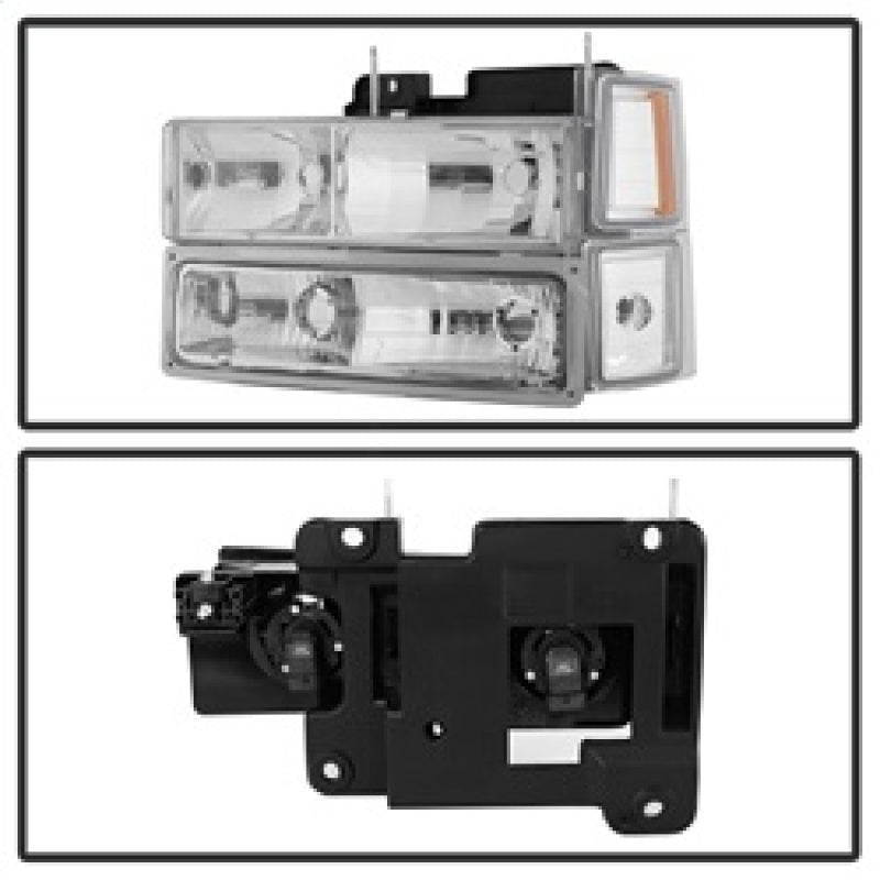 5069535 Xtune fits Chevy 94-98 Suburban Headlights w/ Corner & Parking Lights
