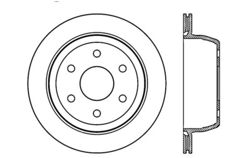 Stoptech 127.66041R Slotted & Drilled Sport Brake Rotor