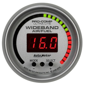 AutoMeter 4378 Autometer Ultra-Lite 52mm Wideband Air/Fuel Gauge
