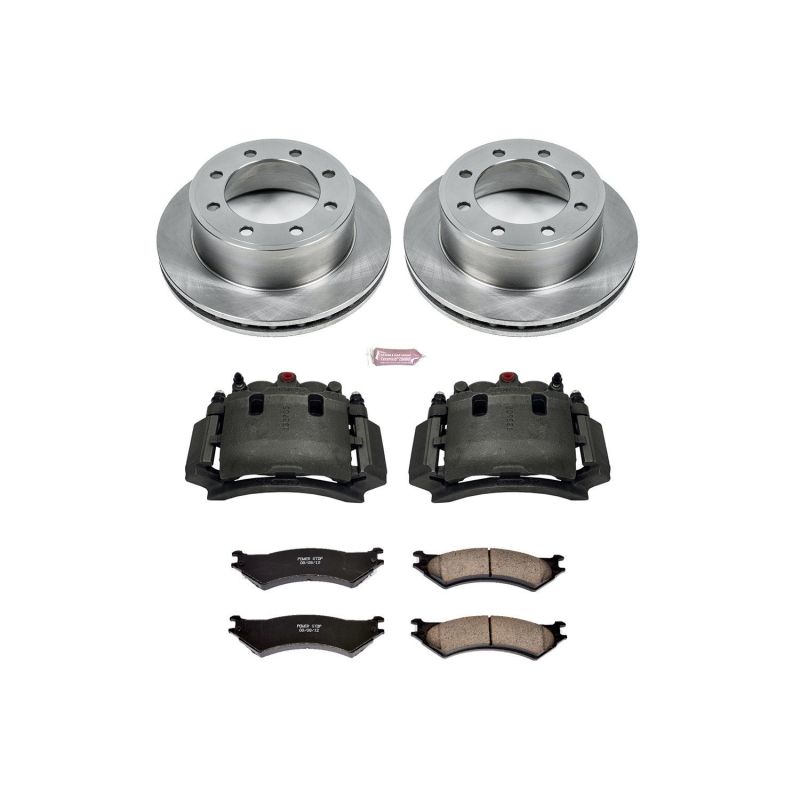 Power Stop KCOE5203 99 fits Ford E-350 Super Duty Rear Autospecialty Kit w/Cals