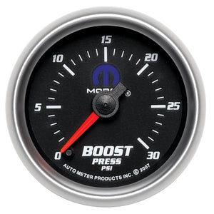 AutoMeter 880020 Autometer fits Mopar 52.4mm FSE 0-30 PSI Boost Gauge