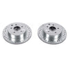 PowerStop fits Infiniti 93-97 J30 Rear Evolution Drilled & Slotted Rotors - Pair