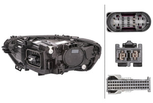 Hella LA015086361 20-21 fits Mercedes-Benz Cla Headlamp Rh Led Static