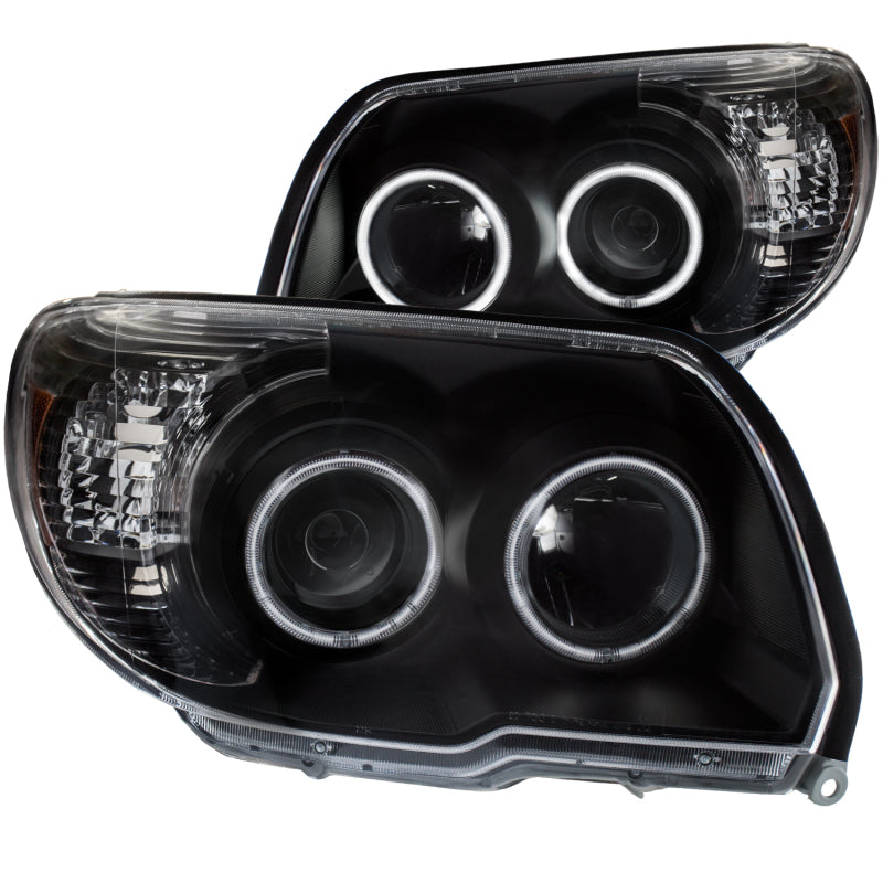 ANZO 111320 2009 fits Toyota 06-20 4Runner Projector Headlights w/ Halo Black