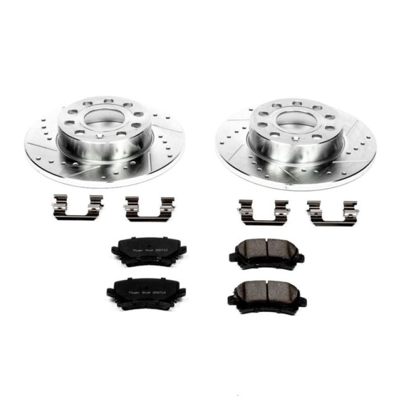 PowerStop K4627 2008 fits Audi A3 Rear Z23 Evolution Sport Brake Kit