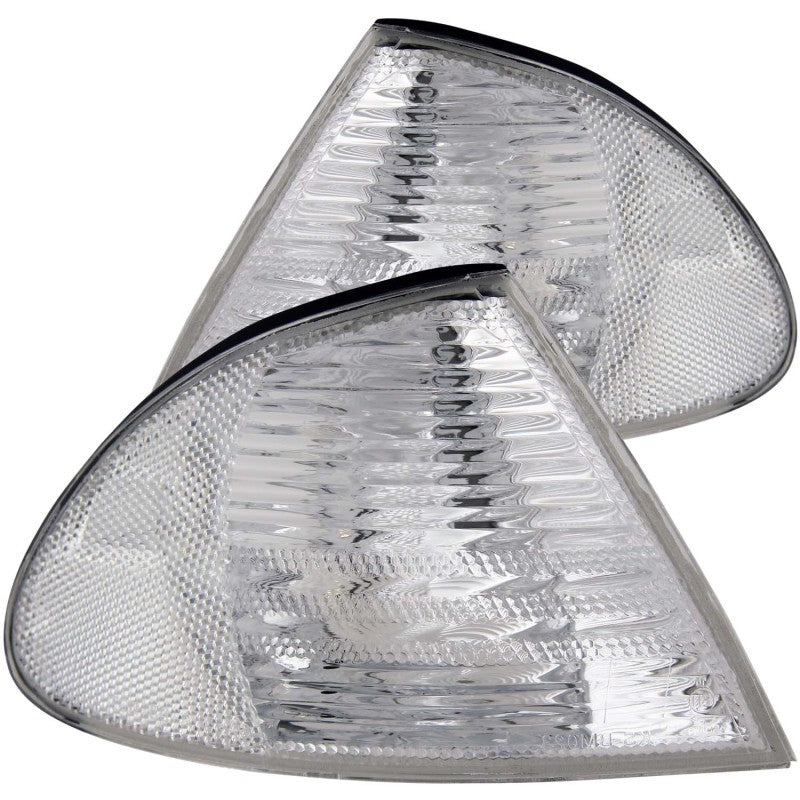 ANZO 521006 Corner Lights 1901 fits BMW 99-20 3 Series E46 Euro Corner Lights Chrome