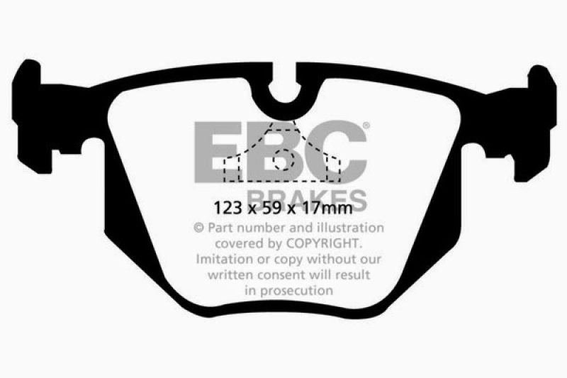 EBC DP2871 fits BMW 94-96 840 4.0 (E31) Greenstuff Rear Brake Pads