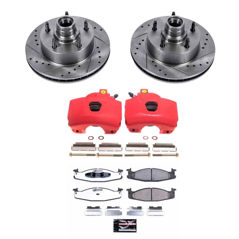 Power Stop KC1831-36 94-96 fits Ford F-150 Front Z36 Truck & Tow Kit w/Cals