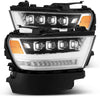 AlphaRex  880517 fits Ram 19-20 1500HD NOVA LED Proj Headlights Plank Style Chro