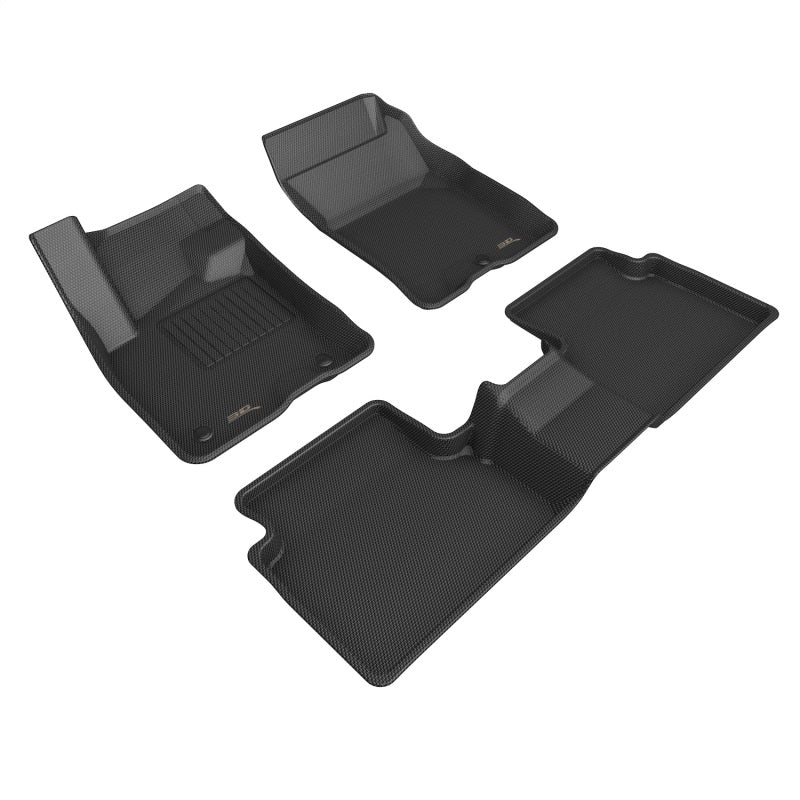 3D L1FR14601509 Maxpider 21-22 fits Ford Bronco Sport Kagu 1st 2nd Row - Floor Mat Set (Black)