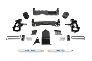 Fabtech K1116 14-18 fits GM C/K1500 P/U w/oE Forg Stl UCA 4in Basic Sys w/Perf Shks