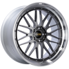 BBS LM261DBPK LM 21x10 5x120 ET38 Diamond Black Center Diamond Cut Lip Wheel -82mm PFS/Clip Required