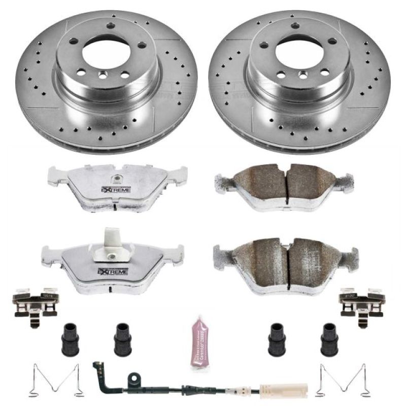 PowerStop K5156-26 04-05 fits BMW 525i Front Z26 Street Warrior Brake Kit