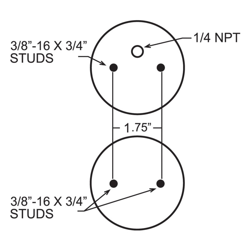 Firestone 6764 Ride-Rite Replacement Bellow 268C (For Kit PN 2488/2061) (W217606764)