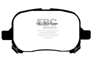EBC UD707 97-99 fits Lexus ES300 3.0 Ultimax2 Front Brake Pads
