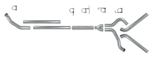Diamond Eye Performance K4214A-RP Diamond Eye KIT 4in Turbo Back MFLR RPLCMENT PIPE DUAL AL: 94-02 fits DODGE CUMMINS 5.9L