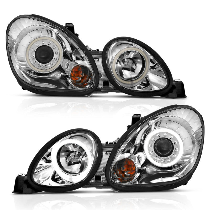 ANZO 121143 1905 fits Lexus 98-20 Gs300 Projector Headlights w/ Halo Chrome