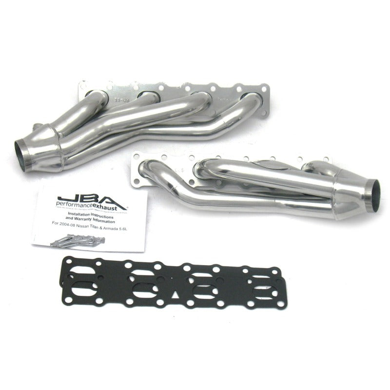 JBA 1400SJS fits Nissan 04-15 5.6L VK56DE Oval Port 1-5/8in Primary Silver Ctd Cat4Ward Header