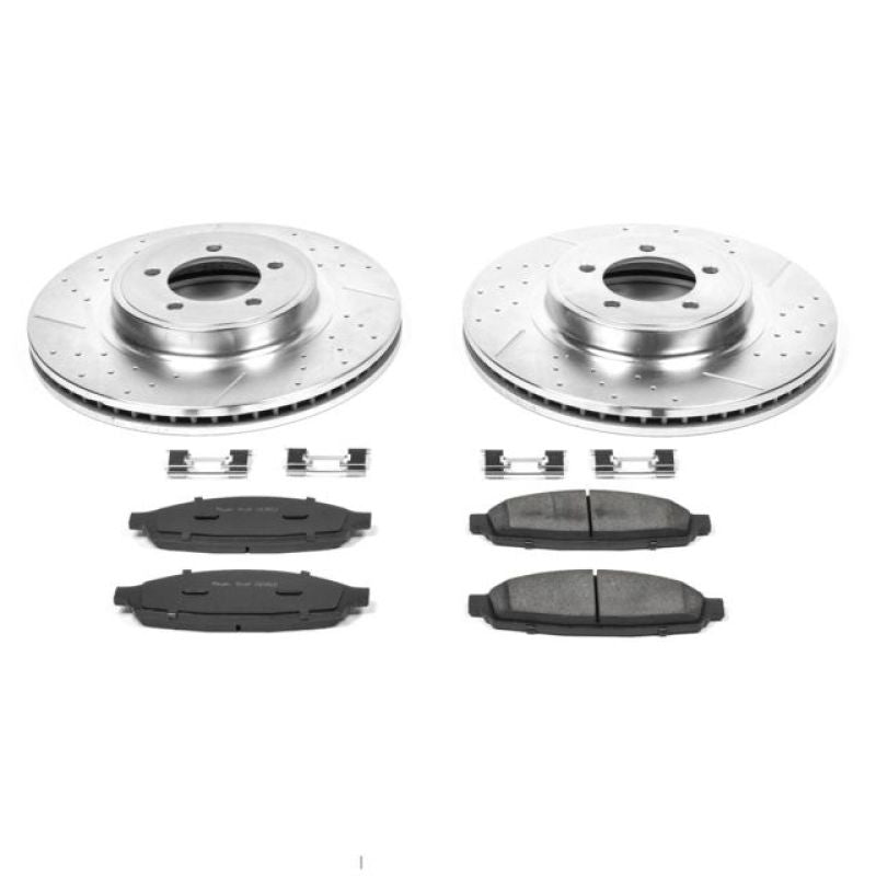 PowerStop K3024 fits Lincoln 03-05 Aviator Front Z23 Evolution Sport Brake Kit