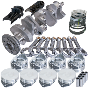 Eagle 62005030 fits Chevy 350 2Pc 3.480in Crank 6.000in I-Beam Rod -7cc Flat Top 4.030in Pistons Rotating Assembly