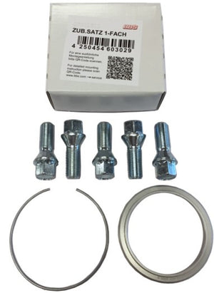 BBS 09.30.321 PFS KIT - Volvo S60 - Includes 70mm OD - 63.3mm ID Ring / 70mm Clip / Lug Bolts