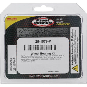 Pivot World 25-1579-P Eton, fits Yamaha Wheel Bearing Kit Premium Bearings