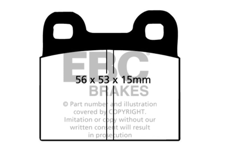 EBC DP2105 fits Volkswagen 71-79 Beetle 1.3 (1300) Greenstuff Front Brake Pads