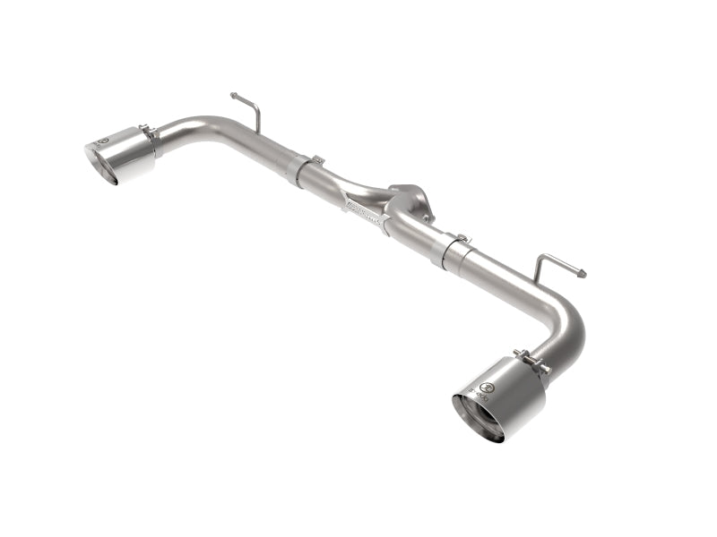 AFE 49-37014-P  2-1/2in 304 SS Axle-Back Exhaust w/ Polished Tips 14-18 fits Ma