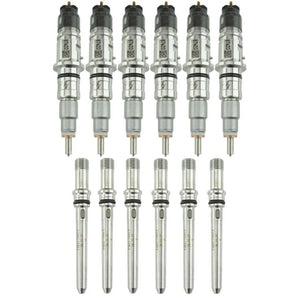 Industrial Injection 21D303 07.5-12 Cummins 6.7L Reman Stock Injector Pack w/ Connecting Tubes - Set of 6