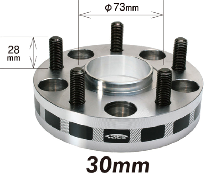 Project Kics W5130W167 30mm Thick 12x1.50 67mm Hub 5x114.3 Wide Tread Spacers