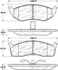 Stoptech 308.0591 Street Brake Pads - Rear