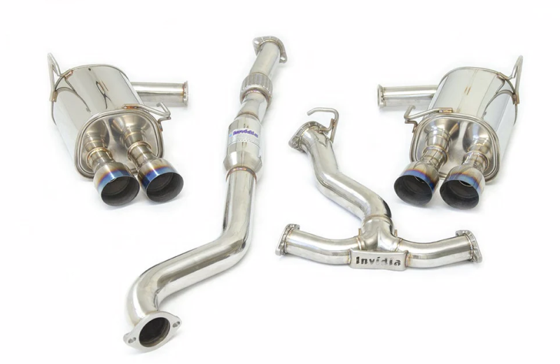 Invidia HS22WRXG2T 2022+ fits Subaru WRX Q300 Single Layer Titanium Burnt Quad Tip Cat-back Exhaust