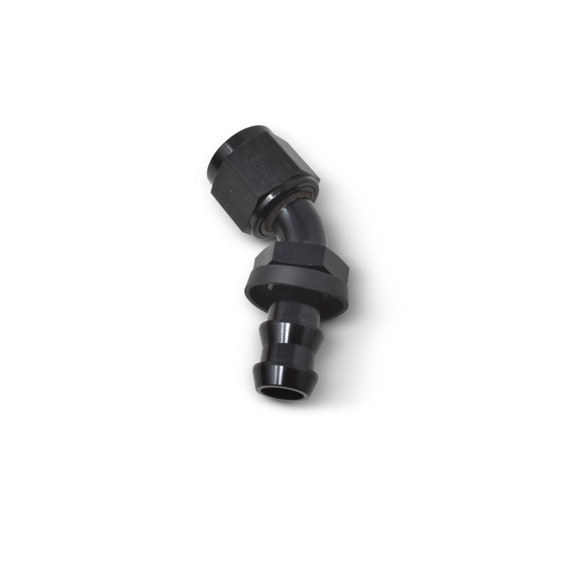 Russell 624103 Performance -10 AN Twist-Lok 45 Degree Hose End (Black)