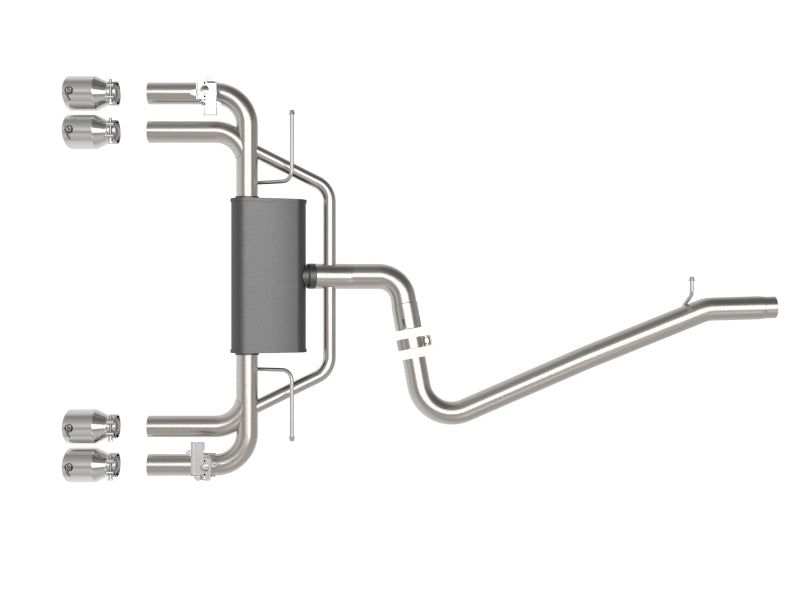 AFE 49-36442-P rce XP 3in-2.5in 304SS Exhaust Cat-Back 15-20 fits Audi S3 L4-2.