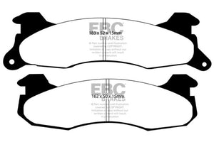 EBC DP21161 83-93 fits Ford Mustang 2.3 (Rear Rotors) Greenstuff Rear Brake Pads