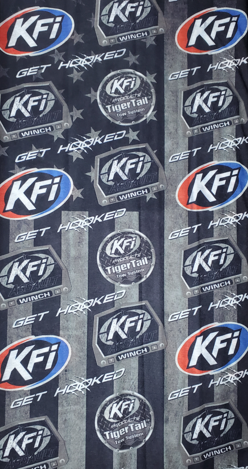 KFI FM-BLK Face Mask Logo