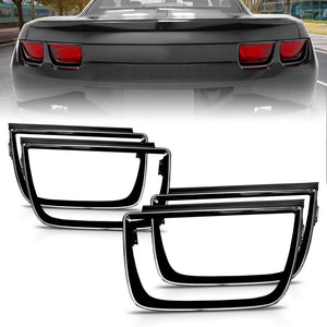 ANZO 351002 2010-2013 fits Chevrolet Camaro Taillight Bezels - 4pc Gloss Black