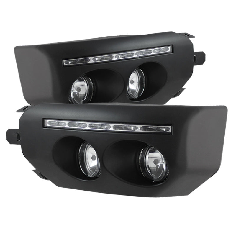 Spyder 5075161 fits Toyota 07-14 FJ Cruiser Fog Lights With LED Daytime Running