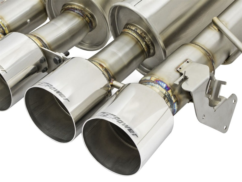 AFE 49-34082-P rce XP 3in-2 1/2in Axle Back 304SS Exhaust w/ Polished Tips 15-1