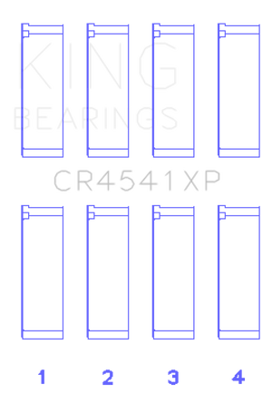 King CR4541XP fits Honda F23 (Size STD) Performance Rod Bearing Set