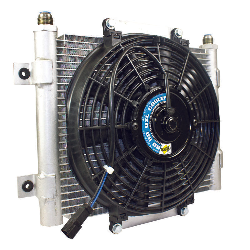 BD Diesel 1300611 Xtrude Trans Cooler w/Fan 5.5in