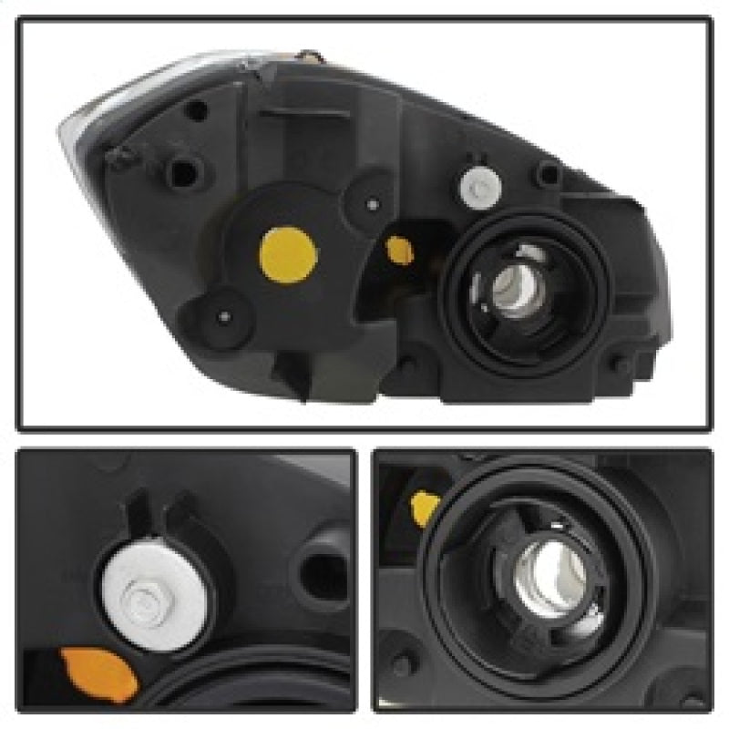 5079794 Xtune fits Chevy 05-10 Cobalt Crystal Headlights Black HD-JH-CCOB05-AM