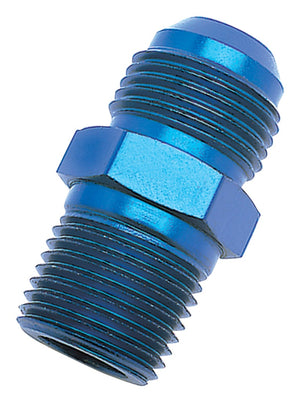 Russell 660420 Performance -4 AN to 1/8in NPT Straight Flare to Pipe (Blue)