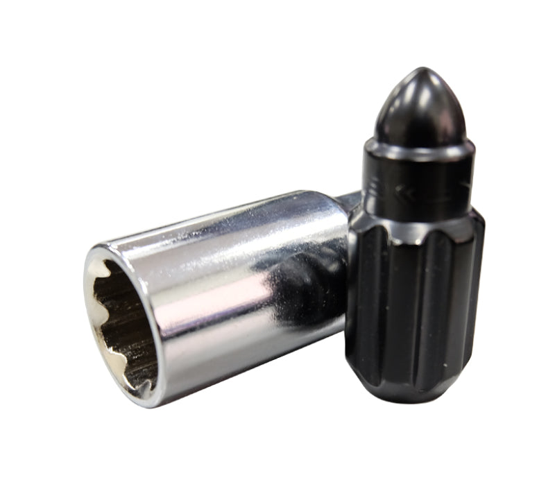 NRG LN-LS500BK-21 LN-LS500BK-21 500 Series M12 X 1.5 Bullet Shape Steel Lug Nut