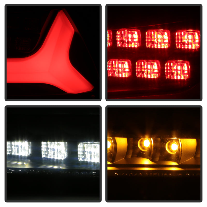 Spyder 5088130 fits Mitsubishi 08-14 Lancer/Evolution X V2 LED Tail Lights - Bl