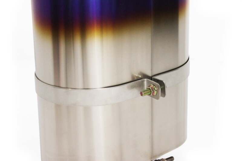 GReddy 11003525 - Universal Titanium Oval Muffler 2.5in ID Muffler Inlet
