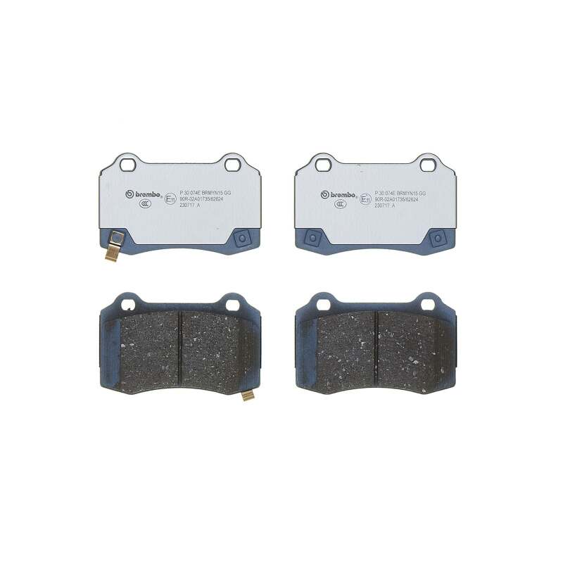 Brembo OE P30074E 12-21 fits Tesla S/16-21 X EVPad BrakePad