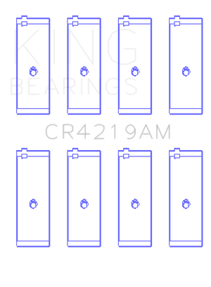 King CR4219AM0.25 fits Toyota 1RZ (Size 0.25) Connecting Rod Bearing Set