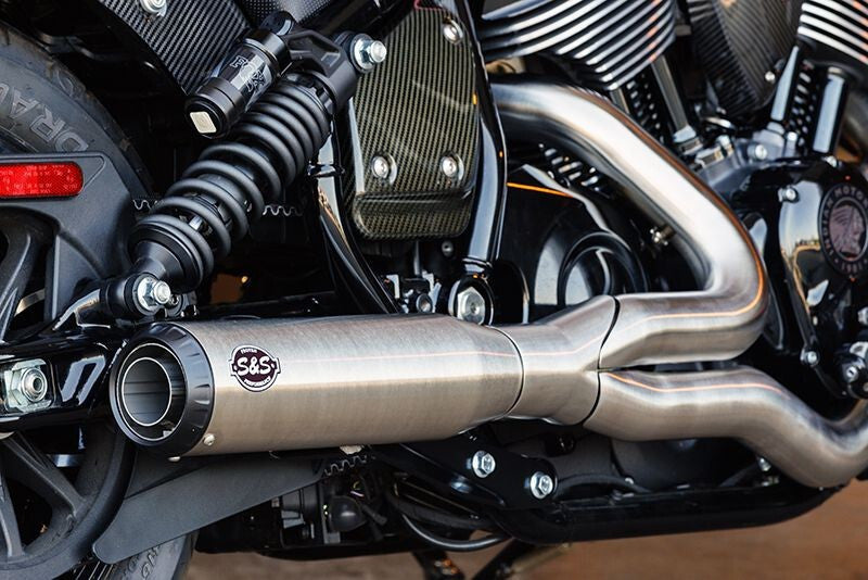 S&S Cycle 550-1115 22-24 Indian 2-into-1 Long Qualifier - Brushed
